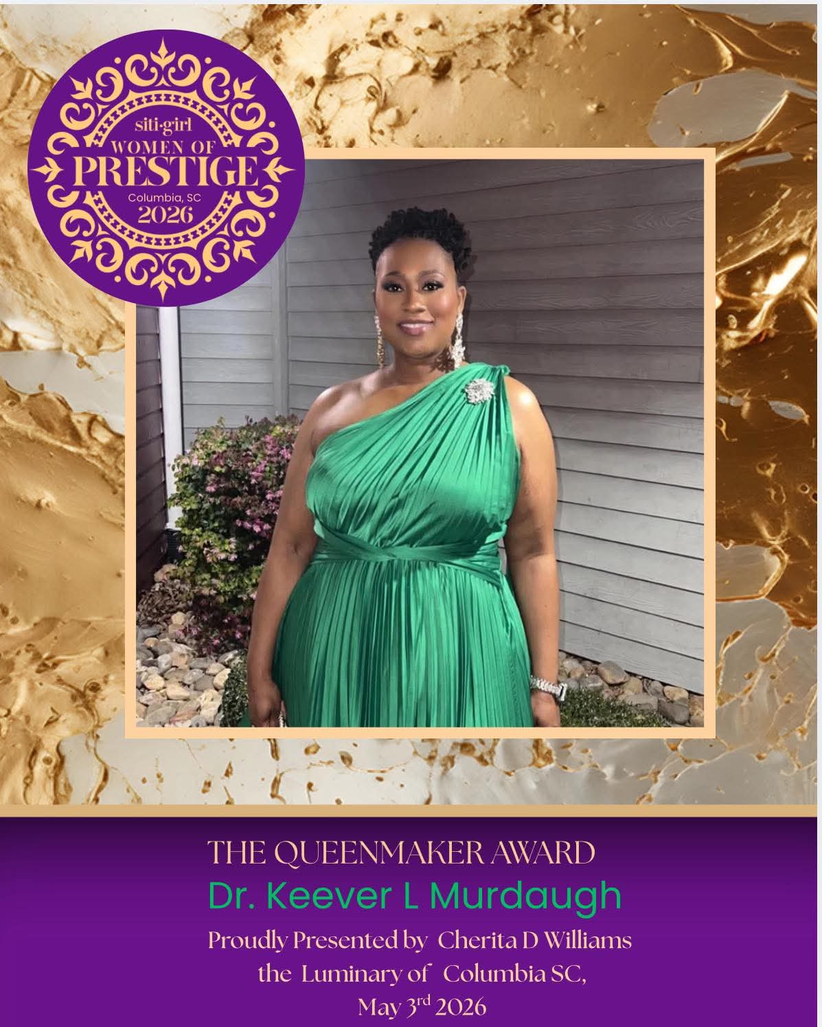 Dr. Keever L. Murdaugh - The Queenmaker Award