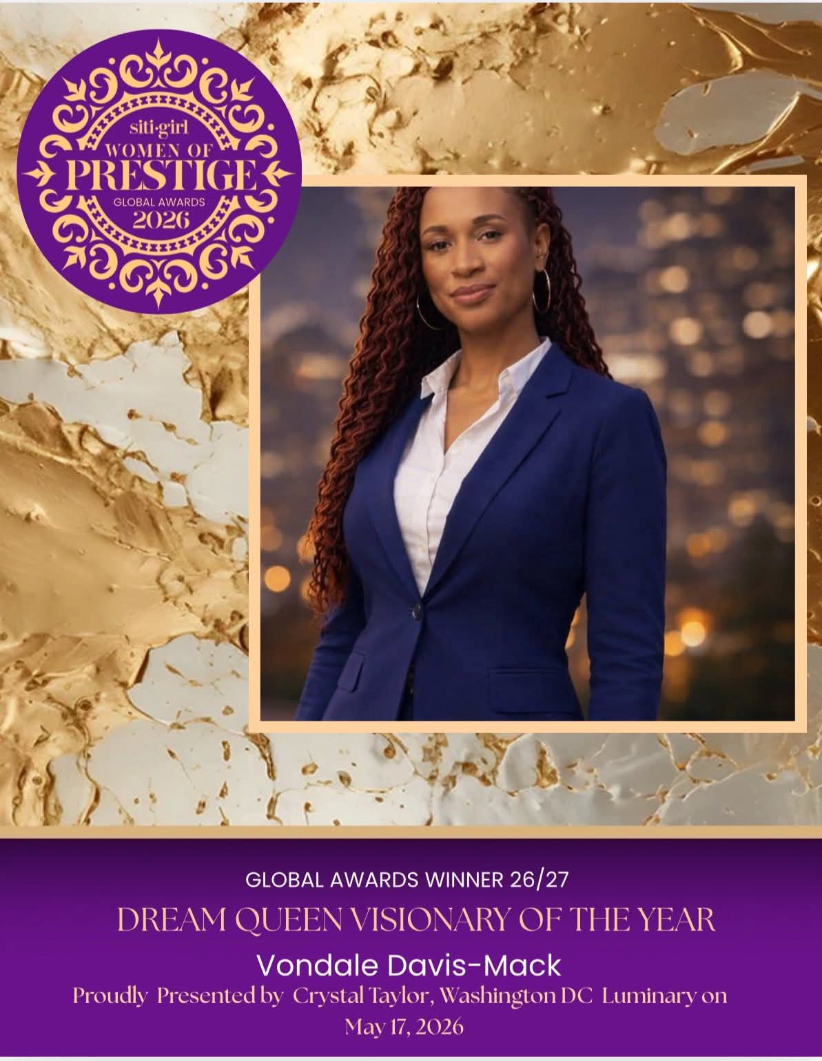 Vondale Davis-Mack - Dream Queen Visionary Award