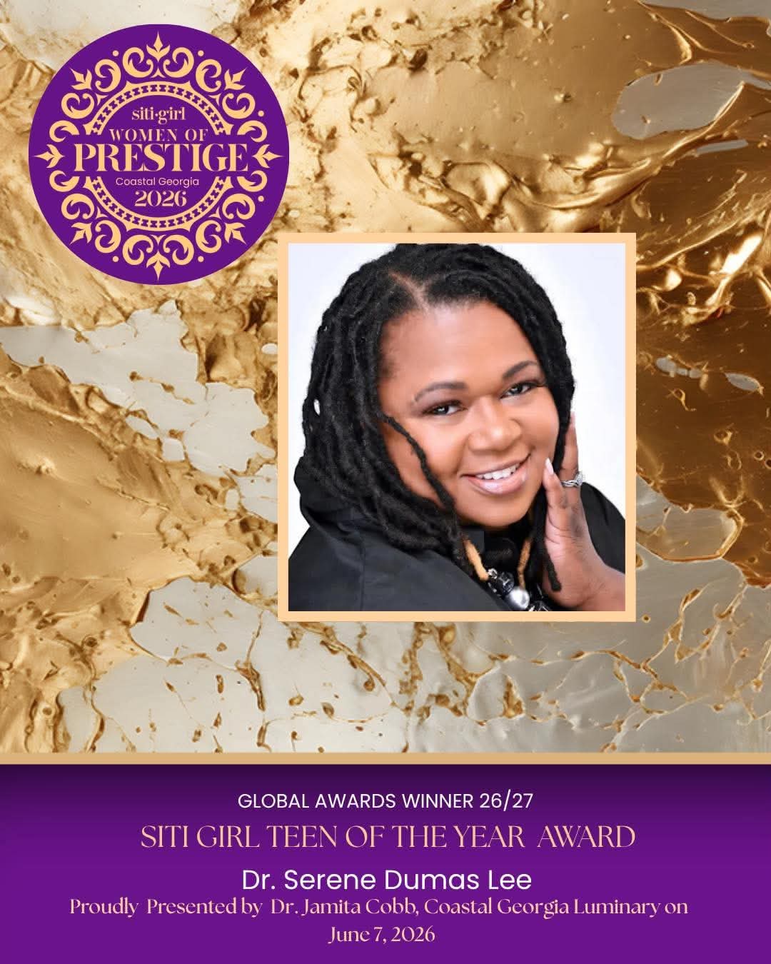 Dr. Serene Dumas Lee - SITI in STEM Award