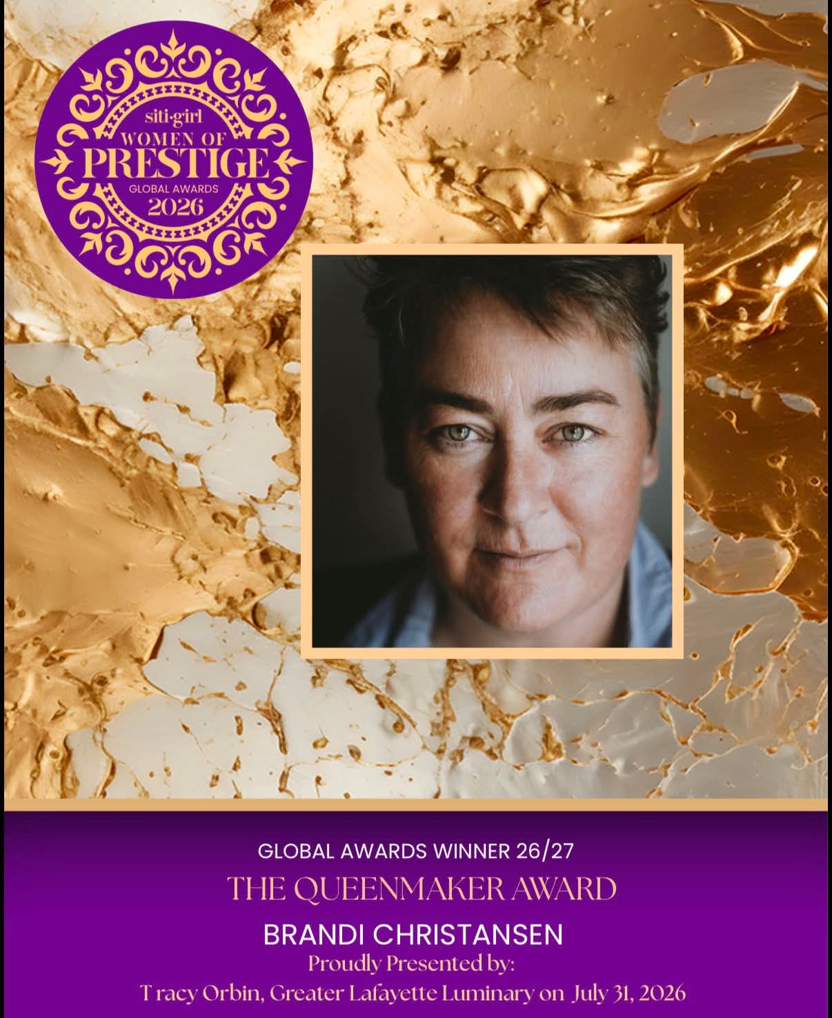 Brandi Christansen - The Queenmaker Award
