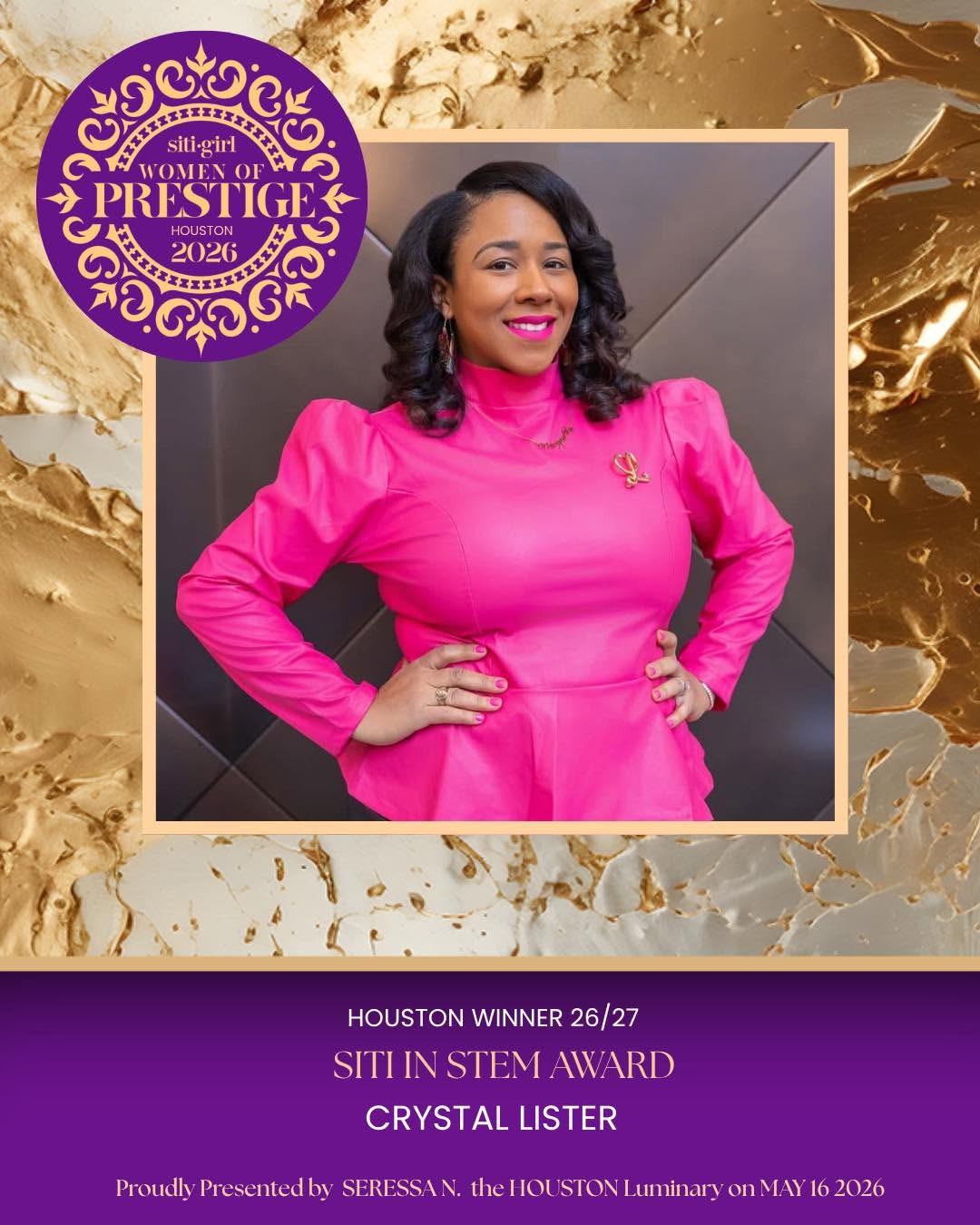 Crystal Lister - SITI in STEM Award