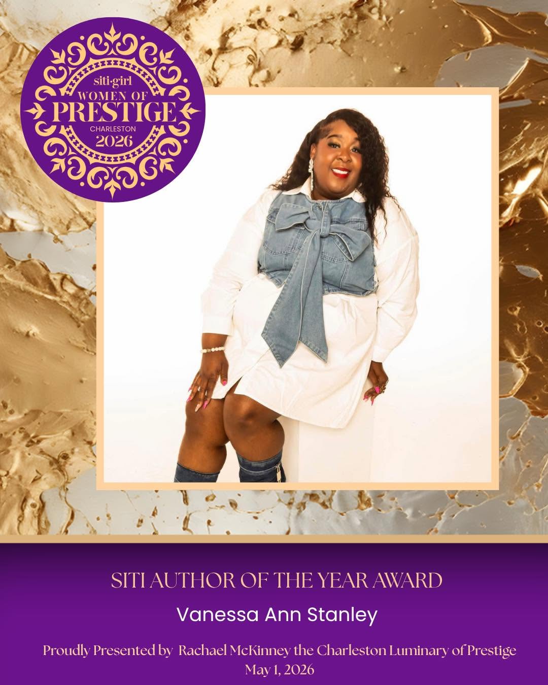 Vanessa Ann Stanley - SITI Author of the Year Award