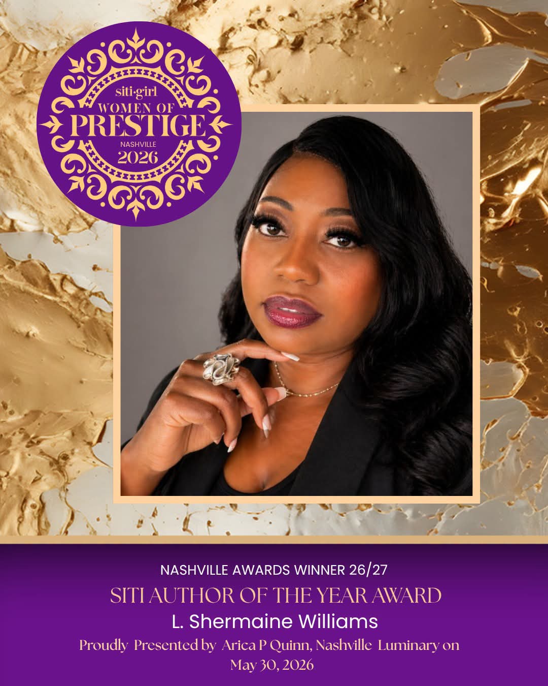 L. Shermaine Williams - SITI Author of the Year Award
