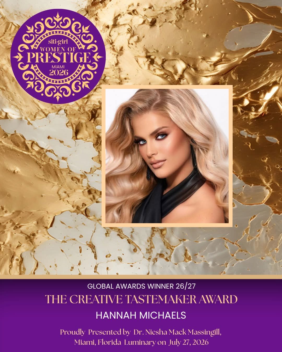 Hannah Michaels - The Creative Tastemaker Award