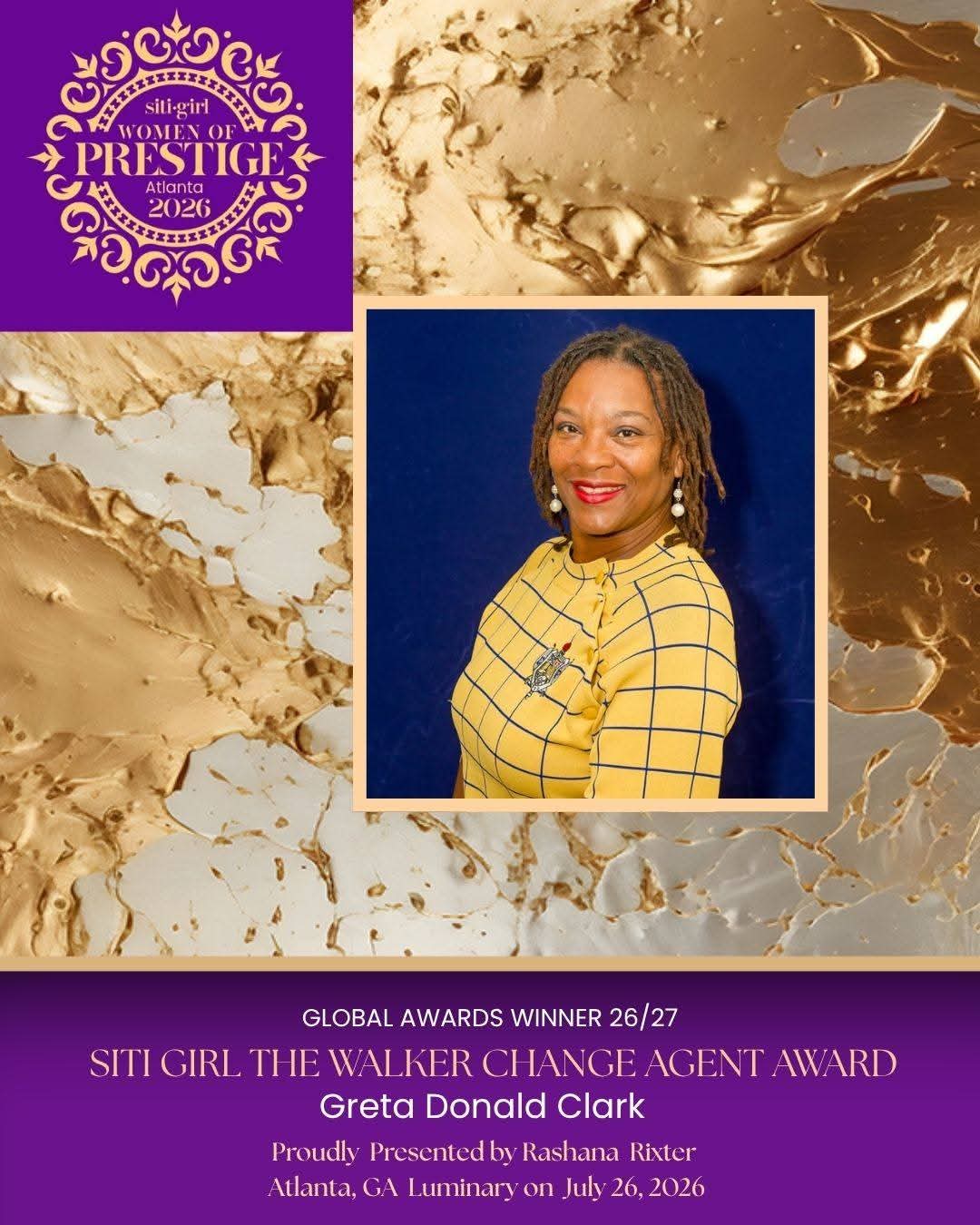 Greta Donald Clark - The Walker Change Agent Award