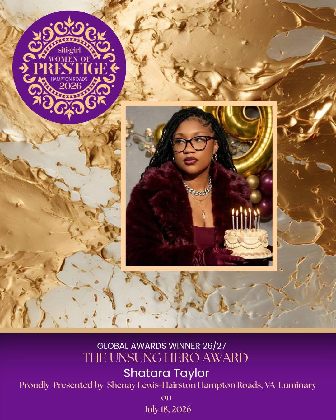 Shatara Taylor - The Unsung Hero Award