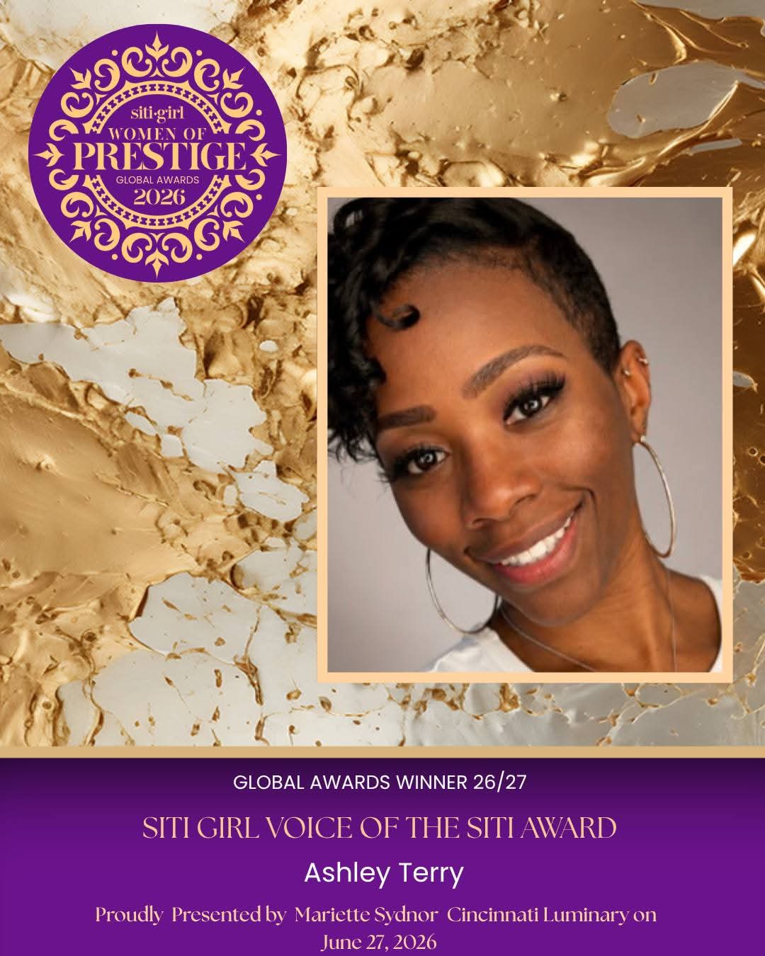 Ashley Terry - Voice of the SITI Award