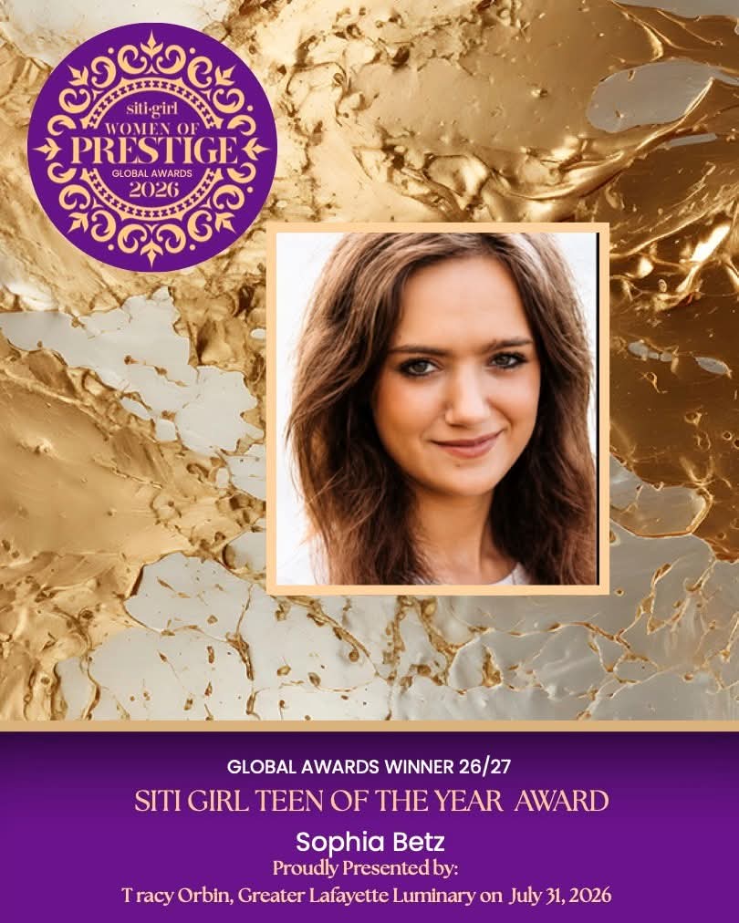 Sophia Betz - SITI Girl Teen of the Year Award