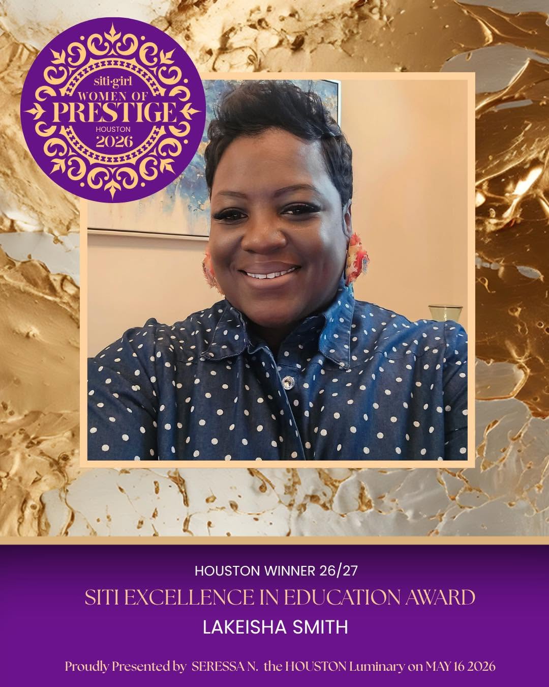 LaKeisha Smith - SITI Excellence in Education Award