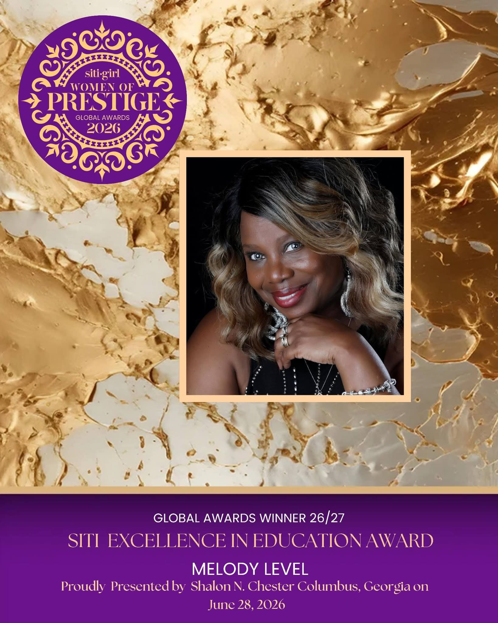 Melody Level - SITI Excellence in Education Award