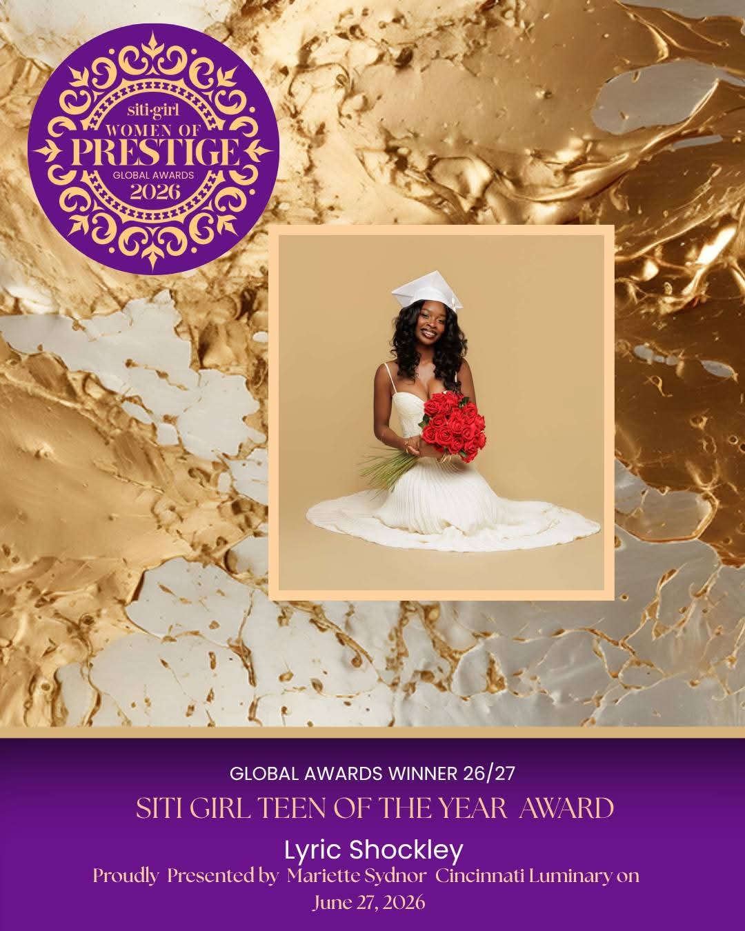 Lyric Shockley - SITI Girl Teen of the Year Award