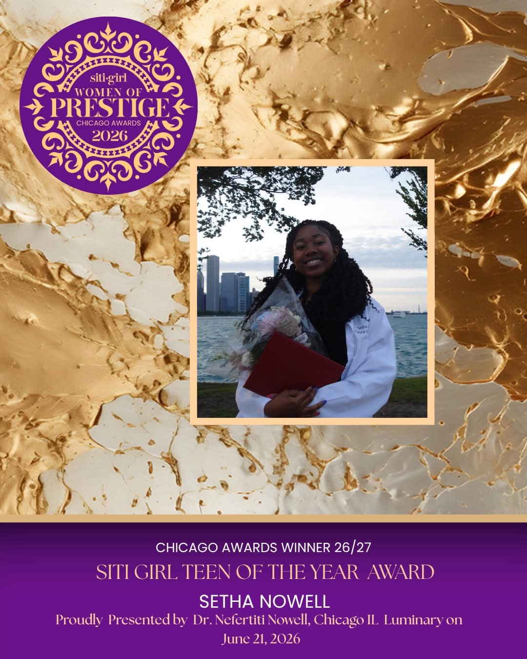 Setha Nowell - SITI Girl Teen of the Year Award