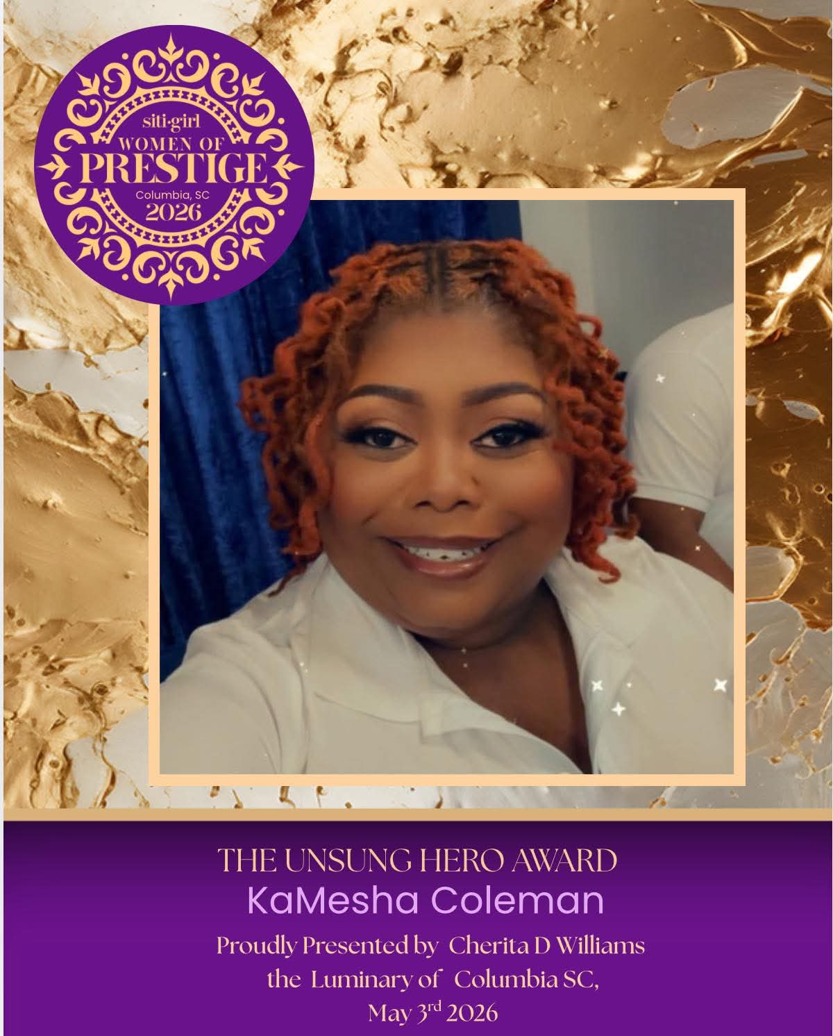 KaMesha Coleman - The Unsung Hero Award