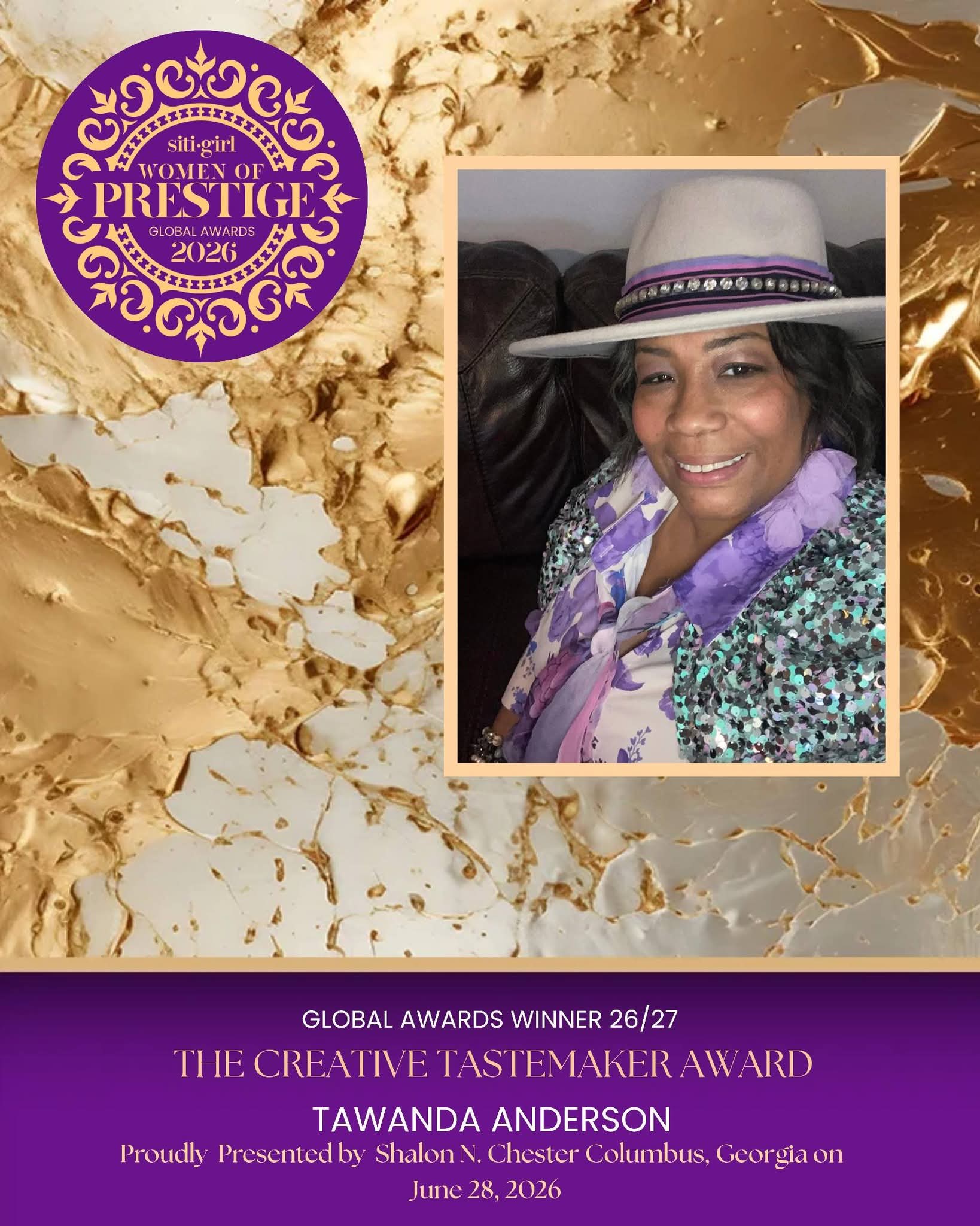 Tawanda Anderson - The Creative Tastemaker Award