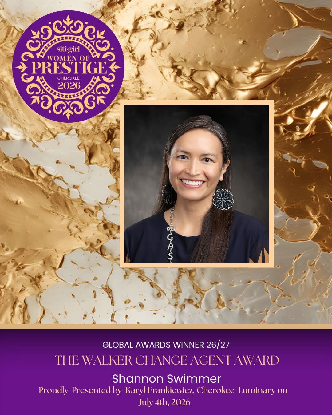Shannon Swimmer - The Walker Change Agent Award