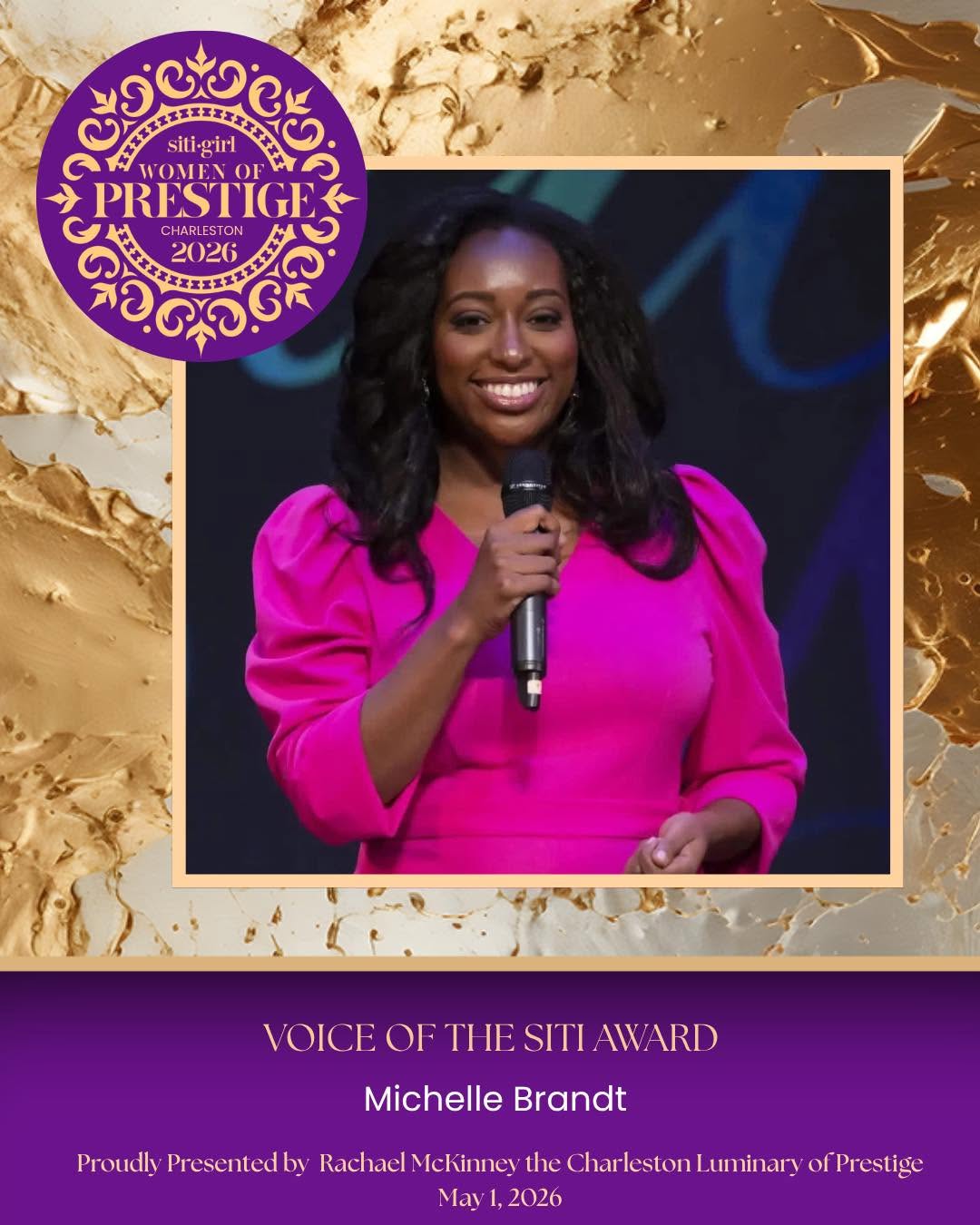 Michelle Brandt - Voice of the SITI Award