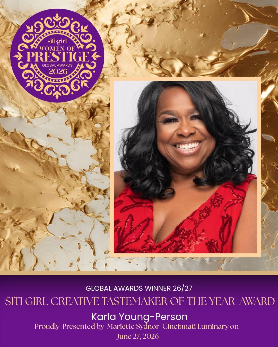 Karla Young-Person - The Creative Tastemaker Award