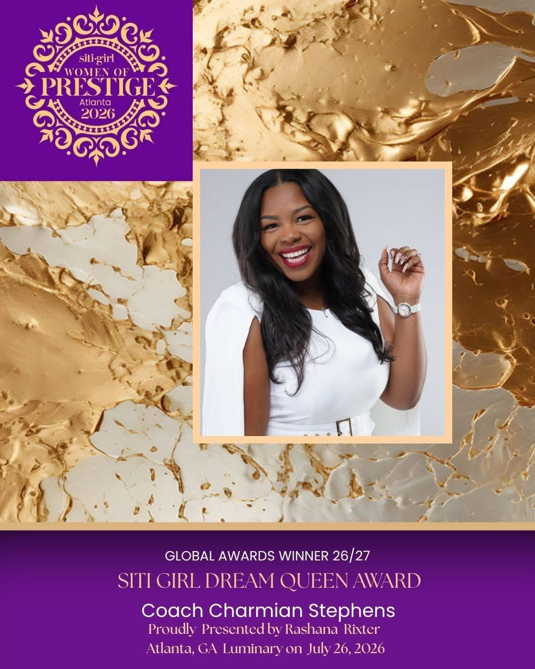 Charmian Stephens - Dream Queen Visionary Award