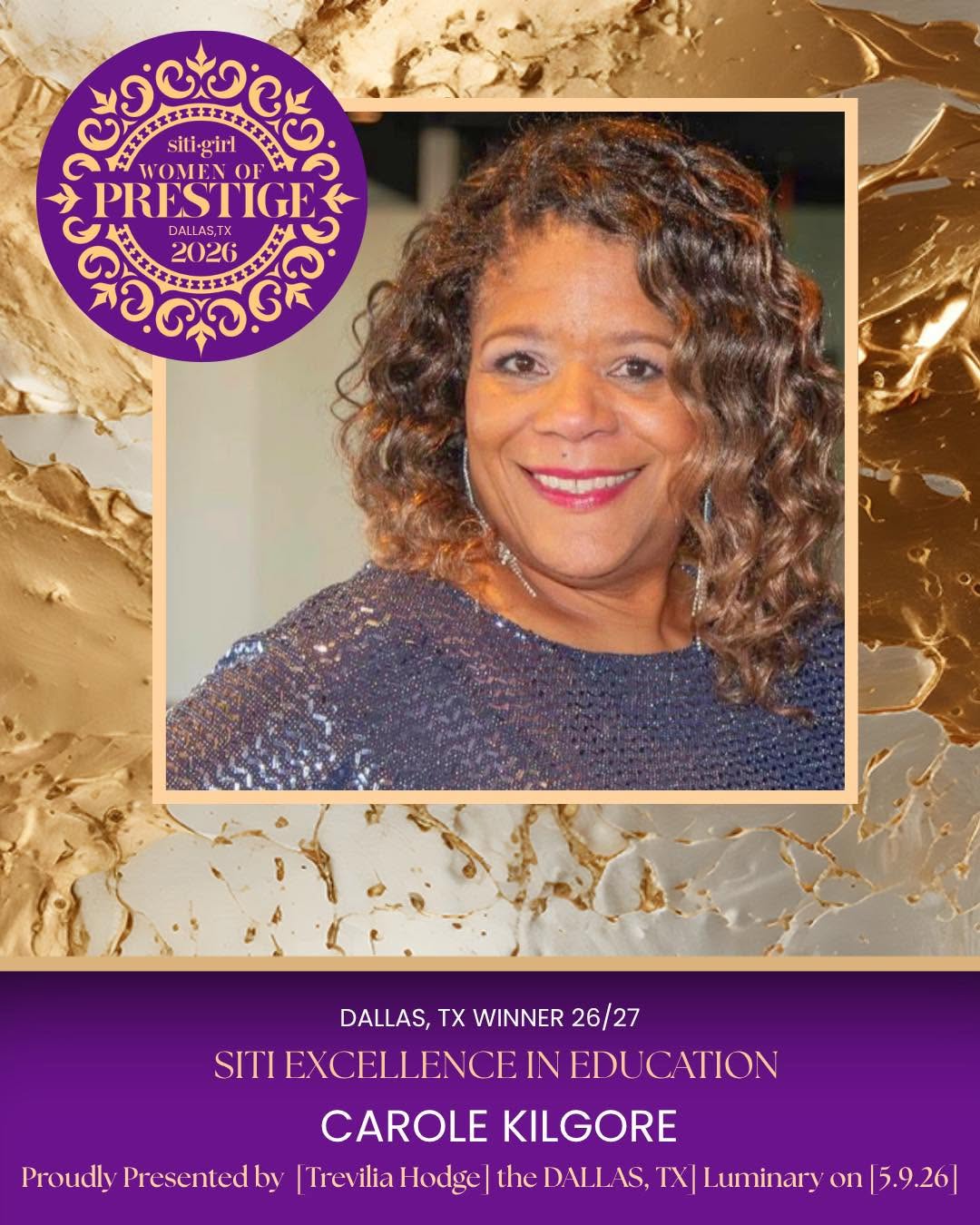 Carole Kilgore - SITI Excellence in Education Award
