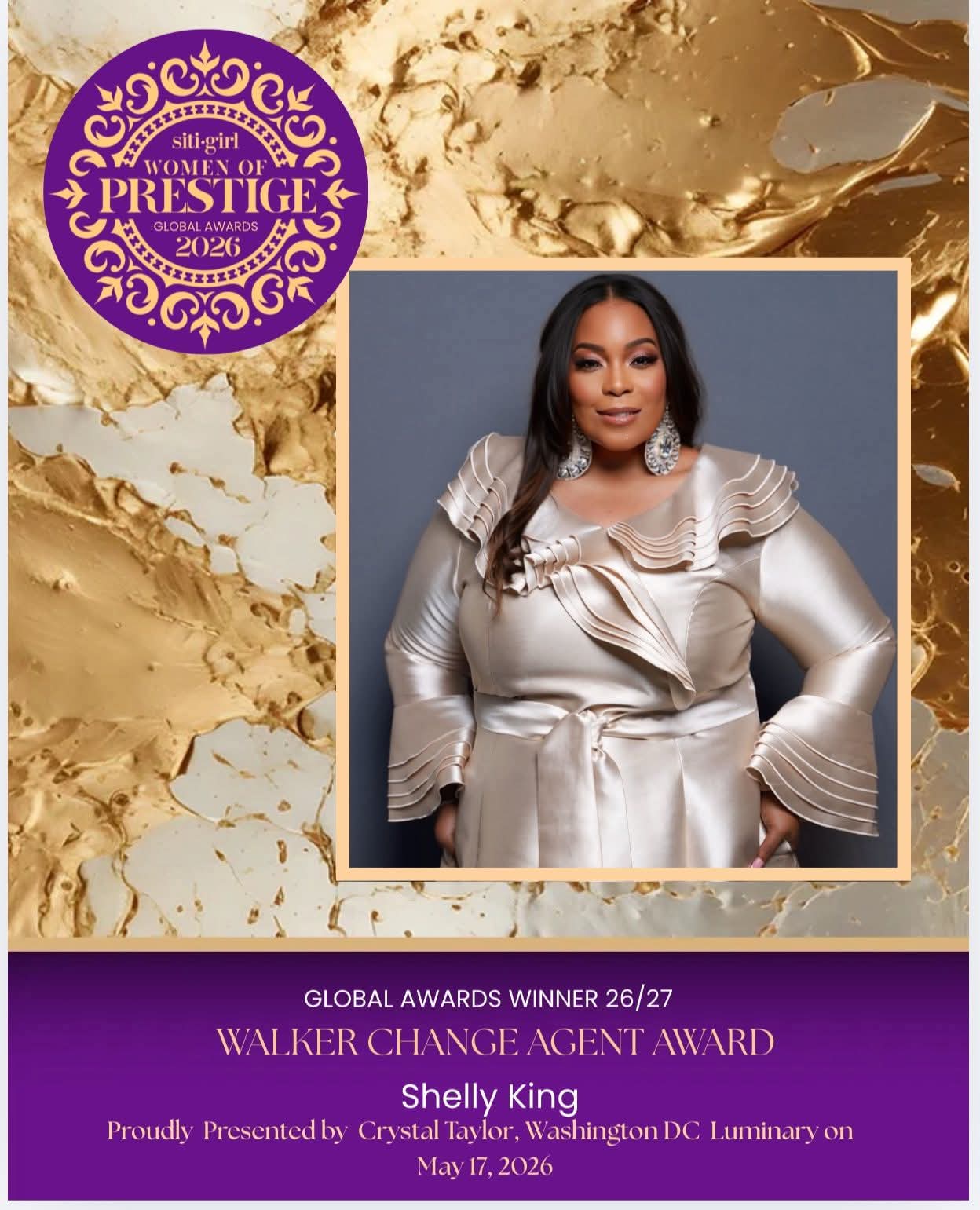 Shelly King - The Walker Change Agent Award