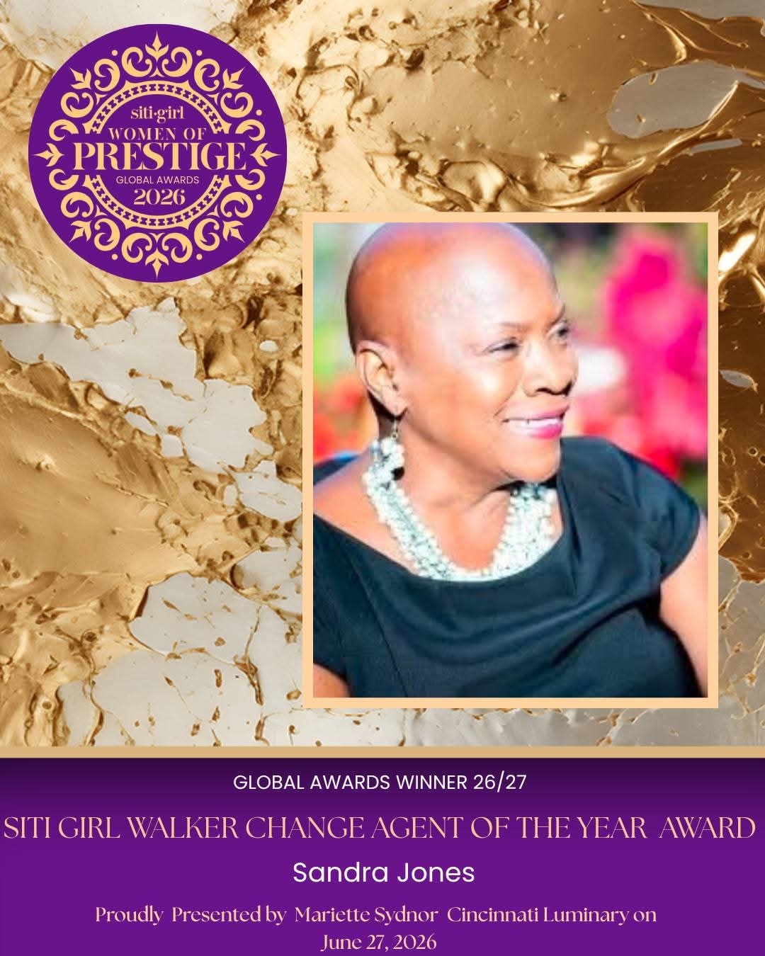 Sandra Jones - The Walker Change Agent Award
