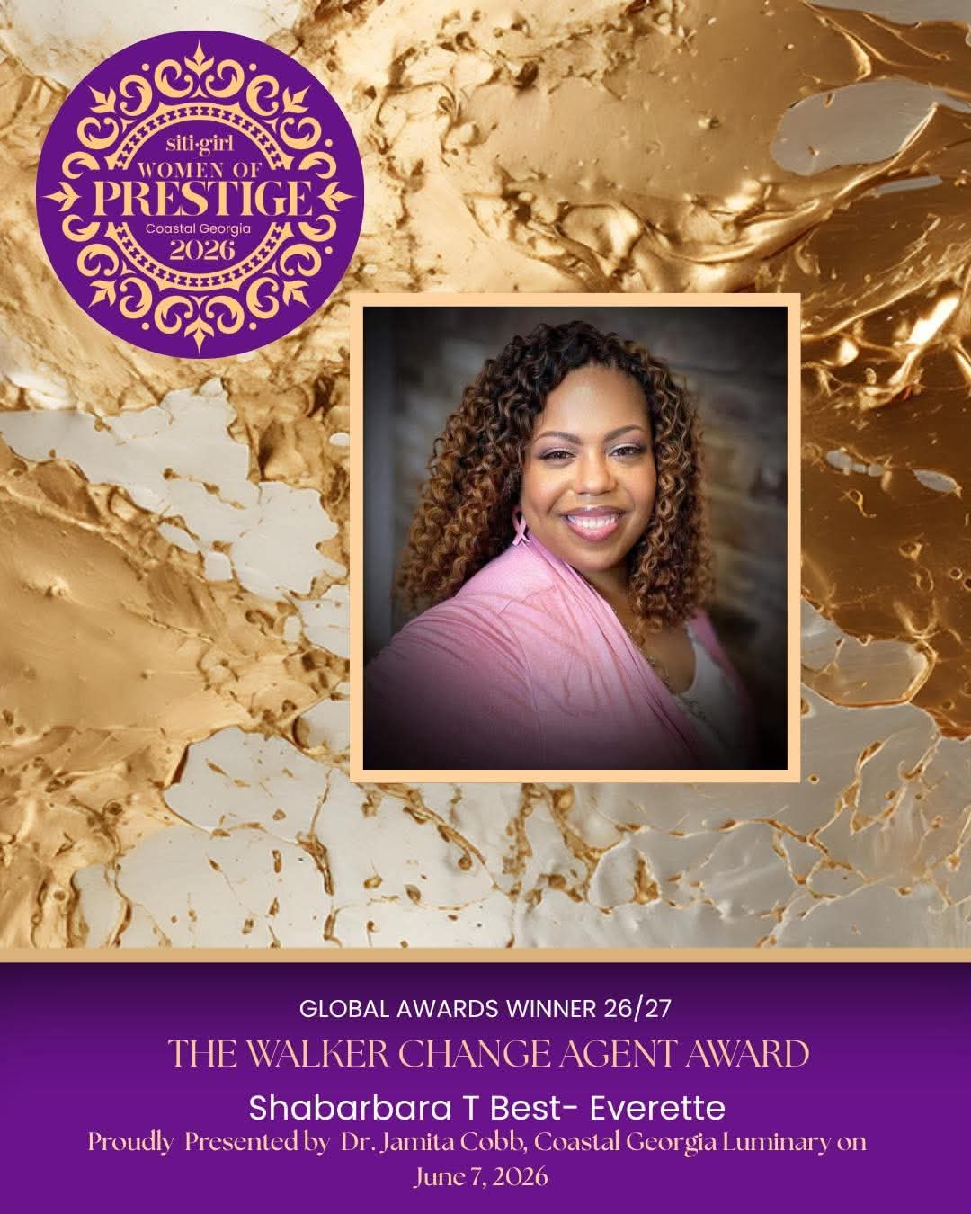 Shabarbara T. Best-Everette - The Walker Change Agent Award