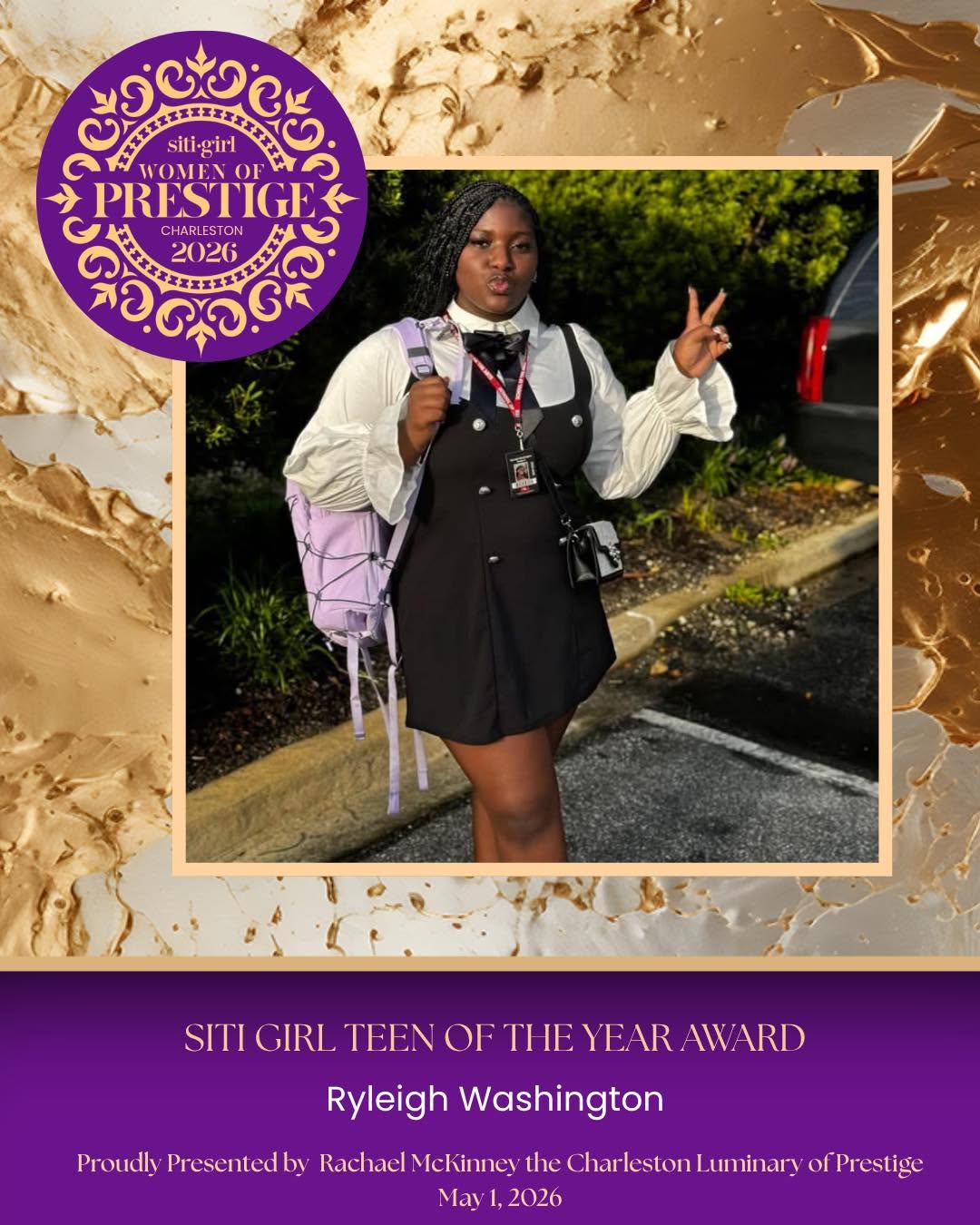 Ryleigh Washington - SITI Girl Teen of the Year Award